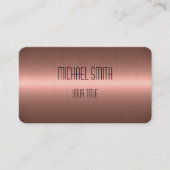 Koper Roestvrij staal Metaalkijk Visitekaartje (Voorkant)