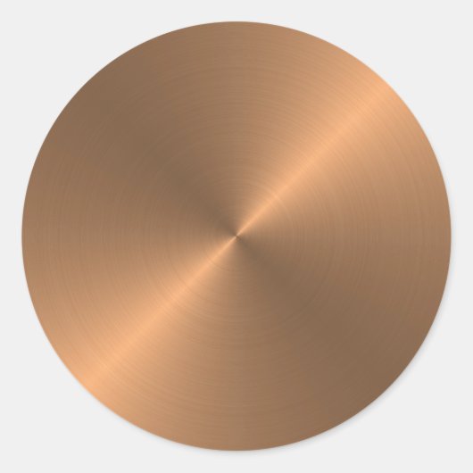 Koper Ronde Sticker (Voorkant)