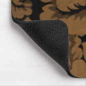 Koper Roos Damask Muismat (Hoek)