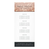 Koper Roos Gold Bokeh | Prijzen of diensten Reclamekaart (Voorkant)