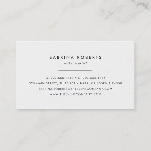 Koper Roos Gold Bokeh Visitekaartje (Achterkant)