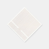 Koper Roos Gold Folie Hexagon Monogram Servet (Hoek)