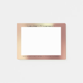 Koper Roos Gold Kantoor - Aangepast aangepast Post-it® Notes