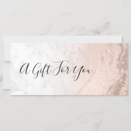 Koper roos goud glitter marmer make-up kunstenaar