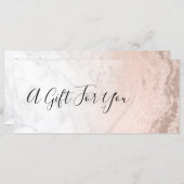 Koper roos goud glitter marmer make-up kunstenaar (Voorkant / Achterkant)