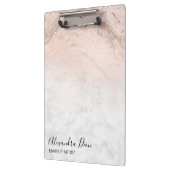 Koper roos goud glitter marmer make-up kunstenaar klembord (Links)