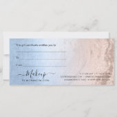 Koper roos goudglitter en blauw make-upartiest (Achterkant)