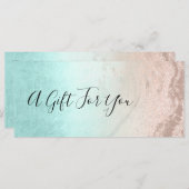 Koper roos goudglitter en mint make-up artiest (Voorkant / Achterkant)