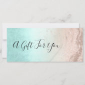 Koper roos goudglitter en mint make-up artiest (Voorkant)