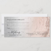 Koper roos goudglitter en zilver make-up artiest (Achterkant)