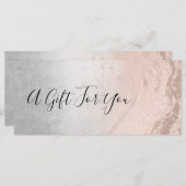 Koper roos goudglitter en zilver make-up artiest (Voorkant / Achterkant)