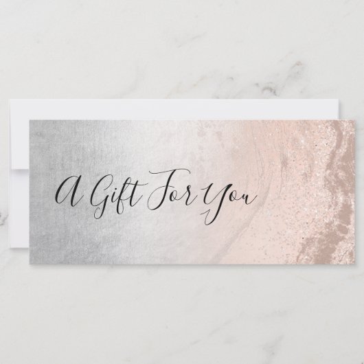 Koper roos goudglitter en zilver make-up artiest (Voorkant)