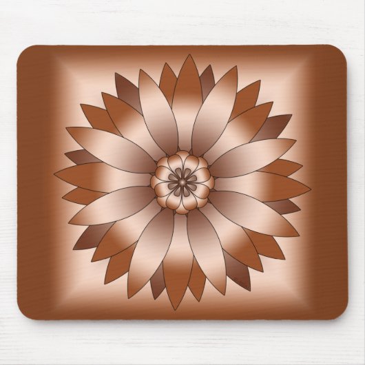 Koper Rosette Muismat (Voorkant)