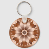 Koper Rosette Sleutelhanger (Voorkant)