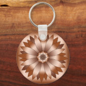 Koper Rosette Sleutelhanger (Voorkant)