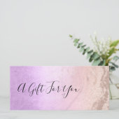 Koper roze goud glitters & paarse visagist (Staand voorkant)