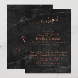 Koper Schrift Wij Zijn Gevlucht Schrift op Zwarte  Kaart