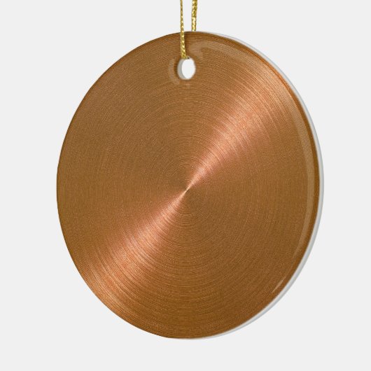 Koper Sheen-kerstaangepast Ornament (Links)