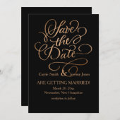 Koper slaat de datum op elke kleur op save the date (Voorkant / Achterkant)