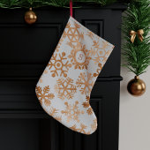 Koper Sneeuwvlok Monogram Kerst Kous Kleine Kerstsok