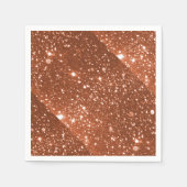 Koper Sparkle Papier servetten (Voorkant)