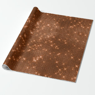 Koper Sparkly Metallic Grill Urban Abstract Cadeaupapier