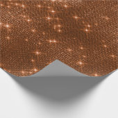 Koper Sparkly Metallic Grill Urban Abstract Cadeaupapier (Hoek)