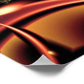 Koper Spiraal Fractal Poster (Hoek)