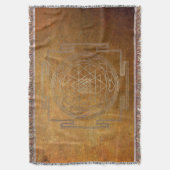 Koper Sri Yantra - Blanket Deken (Voorkant Verticaal)