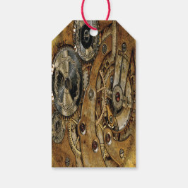 Koper Steampunk Antiek Cadeaulabel
