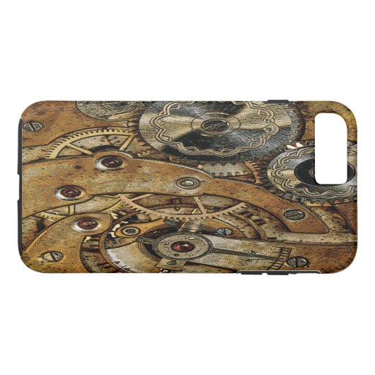 Koper Steampunk Antiek Case-Mate iPhone Case (Achterkant (Horizontaal))