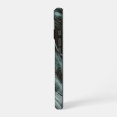 Koper & Teal Marmer Flow iPhone 16 Hoesje (Linkerkant)