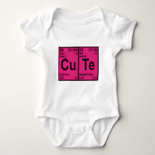 Koper Tellarium "CuTe" Heet Roze Meisjes Geek Nerd Romper