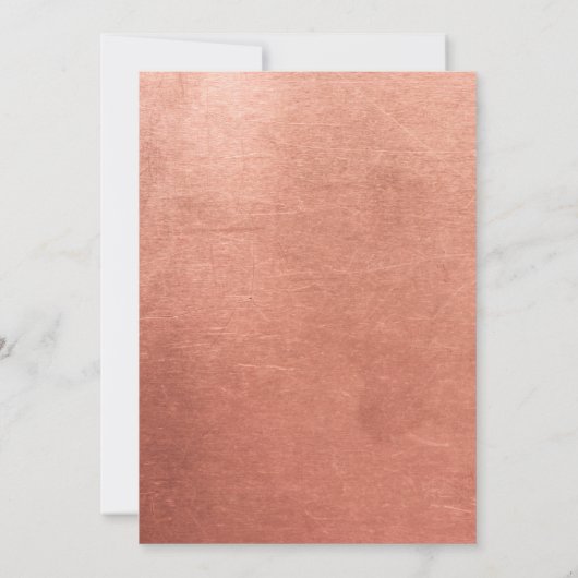 Koper Terracotta & Sage Groen Minimalistische Brui Kaart (Achterkant)