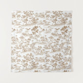 Koper Toile / Mocha Mousse, Foto muur achtergrond Wandkleed (Voorkant)