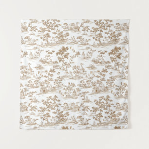 Koper Toile / Mocha Mousse, Foto muur achtergrond Wandkleed