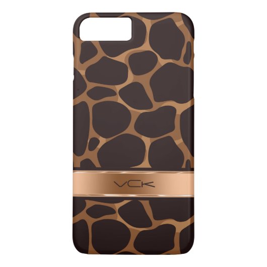 Koper Tones Leopard Animal Print Case-Mate iPhone Case (Achterkant)