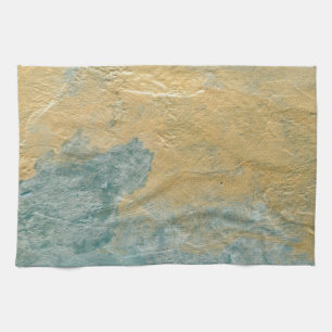 Koper Turquoise Faux Finish Theedoek