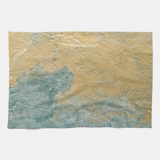 Koper Turquoise Faux Finish Theedoek (Horizontaal)