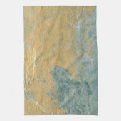 Koper Turquoise Faux Finish Theedoek (Verticaal)