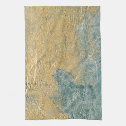 Koper Turquoise Faux Finish Theedoek (Verticaal)