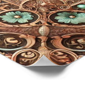 Koper Turquoise Fillaaree Lijst Bijbelverzen Poster (Hoek)