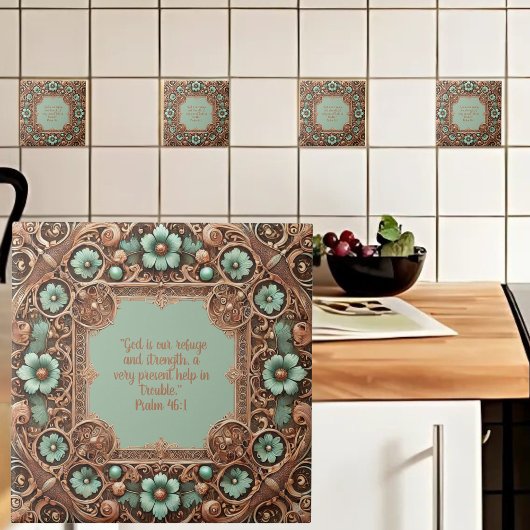 Koper Turquoise Fillaaree Lijst Bijbelverzen Tegeltje