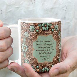 Koper Turquoise Fillagree Frame Aanpasbaar Koffiemok