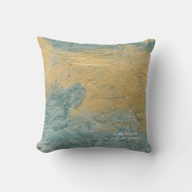 Koper Turquoise Kussens (Voorkant)