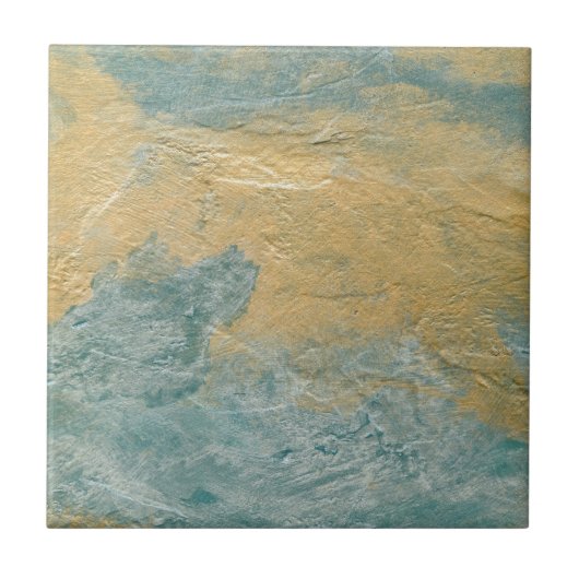 Koper Turquoise Nepafwerking Tegeltje (Voorkant)
