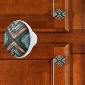 Koper Turquoise X Keramische Knop