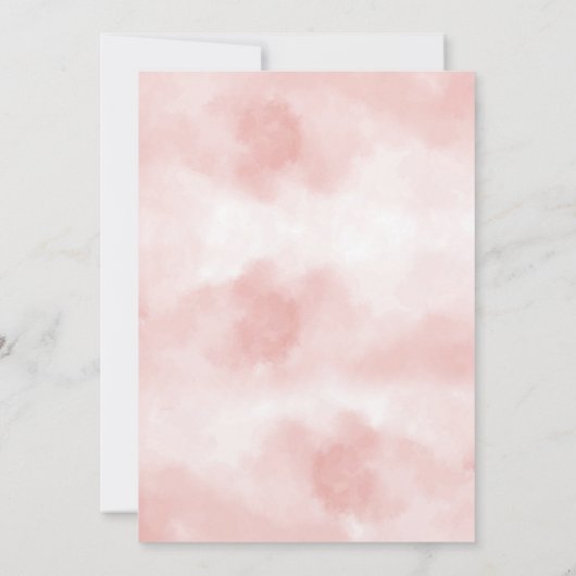 Koper Unicorn Birthday-uitnodigingen Kaart (Achterkant)