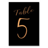 Koper van wedtafel-nummer kaart (Voorkant)