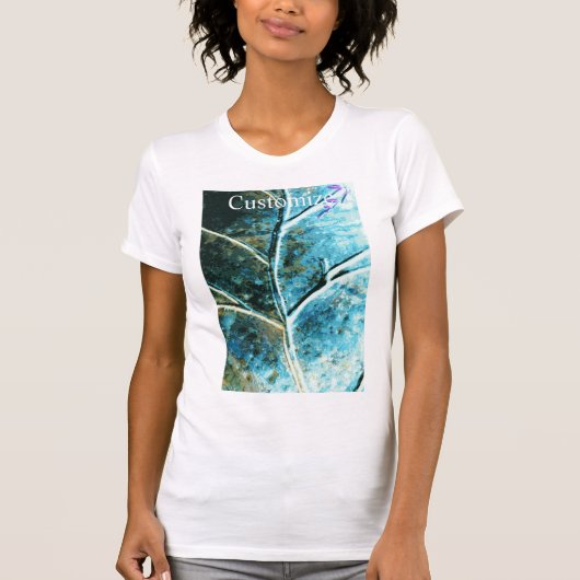 Koper verdigris leaf t-shirt (Voorkant)